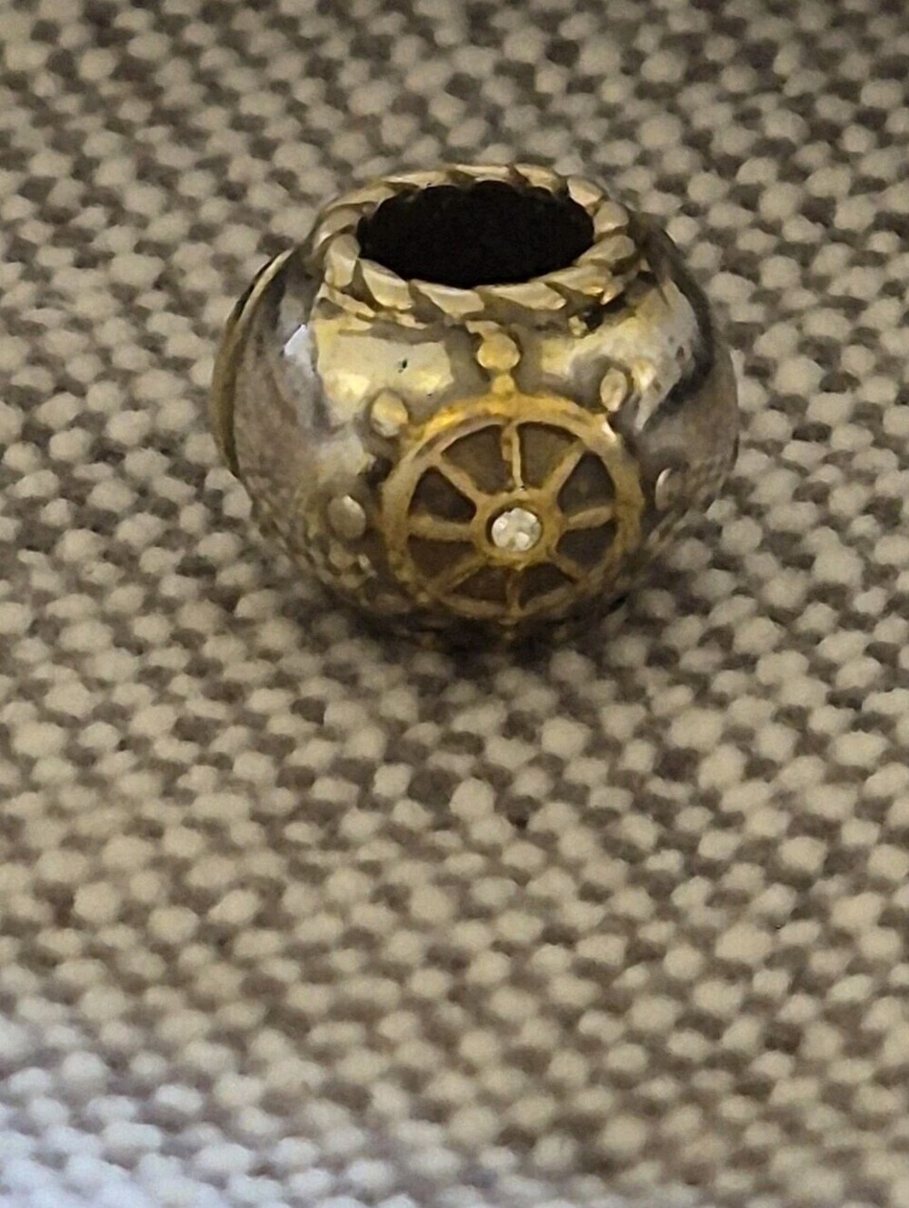 Brighton Retired Two-Tone Sailboat Charm Bead